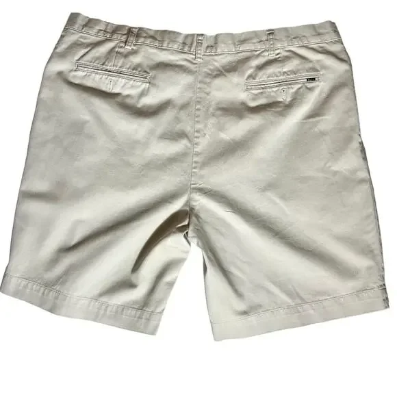 Men’s Polo Ralph Lauren | 42T Vintage Khaki Pleated Shorts | Preppy Classic - Picture 3 of 6
